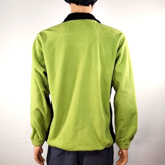 Izod Perform X Fleece Jacket Size L Lime Green - Picture 9 of 16